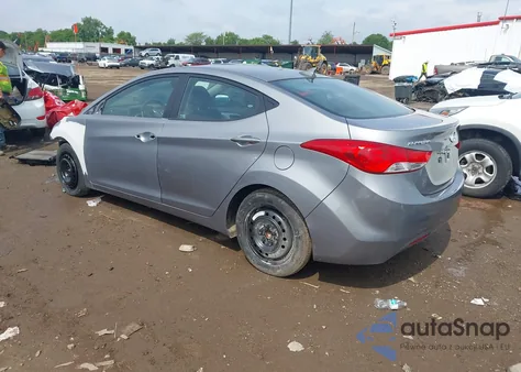 2012 Hyundai Elantra Limited (Ulsan Plant) from USA, damaged, VIN KMHDH4AE8CU373419